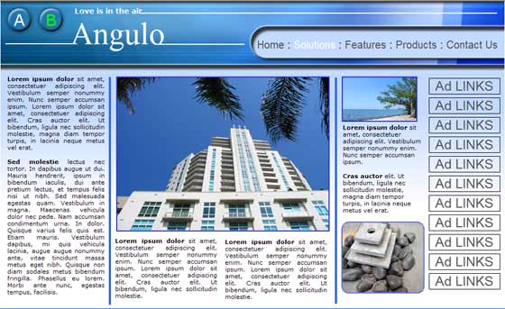 Blue Cut Glass Template